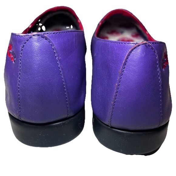 Vintage Grasshoppers by Keds Red Hat Society Limited Ed Purple Leather Sz 8.5 - Picture 4 of 7